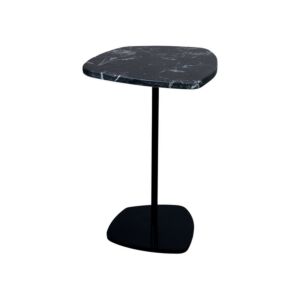 طاولة جانبية ايسيل سطح رخامي - أسود 