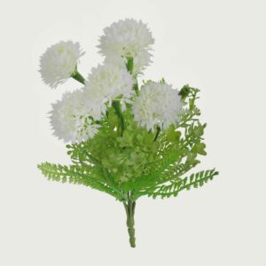 نبات صناعي مكور فينوس - ابيض