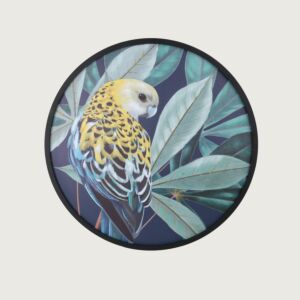 لوحة فنية برسم ببغاء اصفر - متعدد الالوان