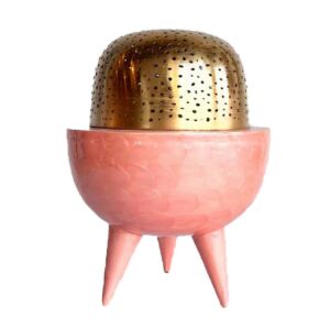 مبخرة كلاسي وردي - كبير