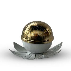 مبخره زهرة اللوتس رمادي - كبير