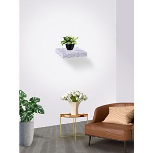 رف حائط مصنوع من الخشب رخامي 25  سم زوران