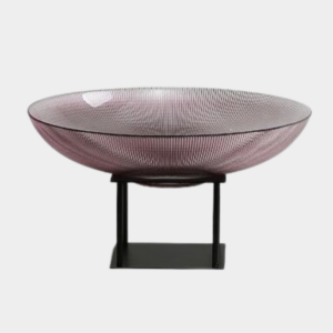 وعاء تقديم بقاعدة مرتفعة لاريكال - صغير - بنفسجي واسود