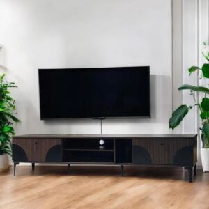 طاولة تلفزيون ماريو 200 سم - بني واسود