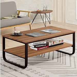 طاولة قهوة رووم - اسود وبني فاتح