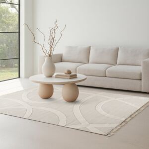 سجادة مودرن ألافا 150×230 سم - بيج