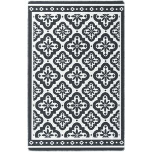 سجادة شيبال من لومز 160x230 - رمادي غامق وابيض