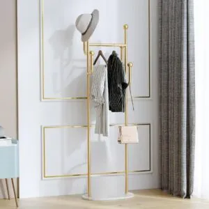 علاقة ملابس رخام  تريندي - ذهبي