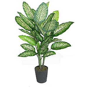 شجرة دفنباخيا اصطناعية  نبات اخضر 130 سم - نبات دفنباخيا DEN-PL026