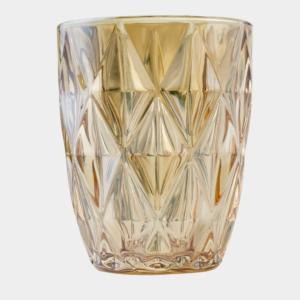كاسة زجاج رويال قصيرة - لون ذهبي