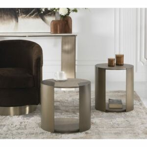 طقم طاولات جانبية قطعتين مورجان   متعدد الألوان