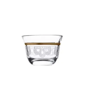 طقم فناجين قهوة سعودية ل 6 أشخاص موود مذهب