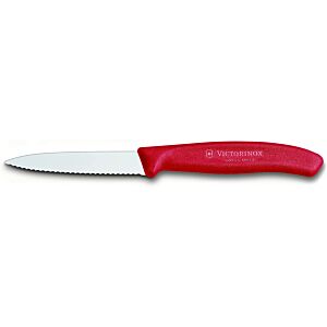 سكين مطبخ بمقبض احمر فيكتورينوكس