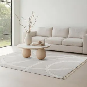 سجادة مودرن ألافا 200×300 سم - رمادي