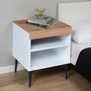 كومودينو رفين رايون - رمادي وخشبي