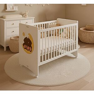 سرير اطفال بيدرو - ابيض