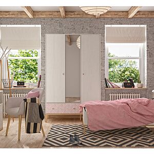 دولاب 3 أبواب الايكا - بيج