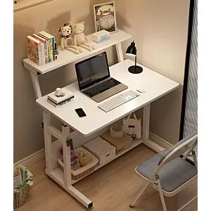 طاولة مكتب كوني صغيرة برفين - أبيض