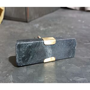 مقبض باب واكا - رمادي وذهبي