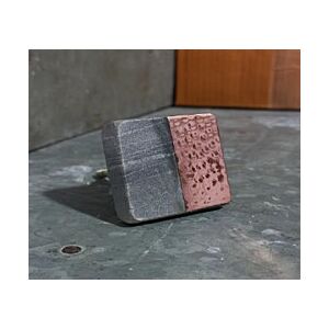 مقبض باب براجا - رمادي وبرونزي