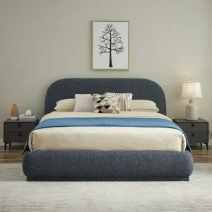 سرير كينغ 180×200 سم ستيف - رمادي