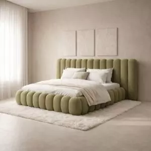 سرير كينغ بيفرلي 180x200 سم - اخضر