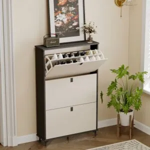 خزانة أحذية 3 أدراج روزيتا - ابيض