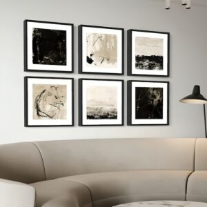 طقم لوحات كانفانس الترا 40x40 سم - اسود