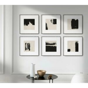 طقم لوحات كنفاس مكونة من 6 لوحات