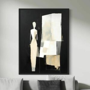 لوحة جدارية فنية بتصميم مودرن 100×80 سم