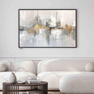 لوحة جدارية فنية مودرن جولدنبيتالز