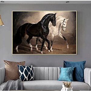 لوحة كنفاس خيول جاما