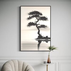 لوحة جدارية فنية تانيا 100x200 سم - برواز اسود