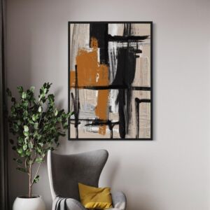 لوحة جدارية فنية مودرن استرو - قماش كانفس