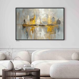 لوحة جدارية فنية مودرن جولدن