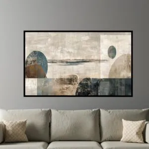 لوحة جدارية فنية مودرن سيران 80x120 سم - برواز أسود