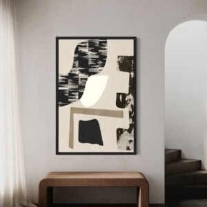 لوحة جدارية فنية سايا 100x200 سم - برواز اسود