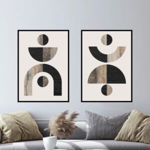 طقم مكون من لوحتين تراش