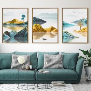 طقم لوحات 3 قطع جدارية فيليكس