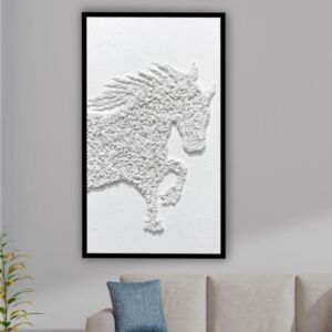 لوحة جدارية جبس خيل اصيل