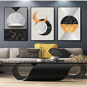 طقم لوحات 3 قطع موون