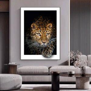 لوحة كنفاس لوجه نمر