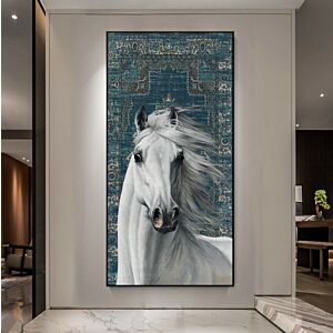 لوحة جدارية كنفاس - خيل مميزه