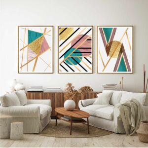 طقم لوحات 3 قطع رزيت