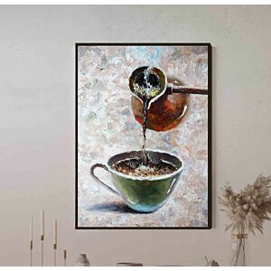 لوحة جدارية شكل كوب قهوة