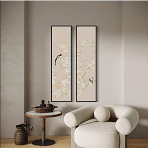 لوحة جدارية فنية ناتشورال بريز 50x250 سم - برواز اسود