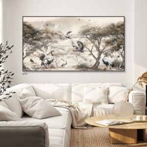 لوحة جدارية امازال برواز اسود 200x100 سم