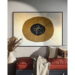 لوحة جدارية جبس ملونة بتصميم بارز