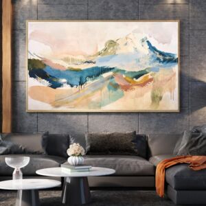 لوحة فنية تجريدية - ألوان نابضة بالحياة