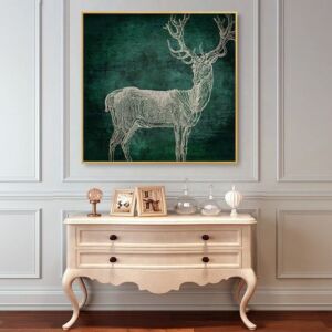 لوحة جدارية لارس 100x100 سم - برواز أسود